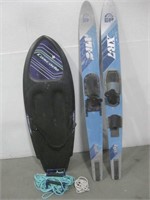 Water Skis W/ Bodyboard Untested See Info