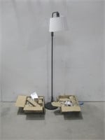 Three Dimmable Floor Lamps Powers On See Info
