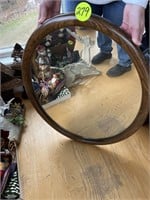 Oak Oval Frame Mirror