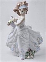 Lladro Dancing Girl in White Dress