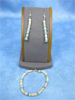 Heishi Bracelet & Earrings