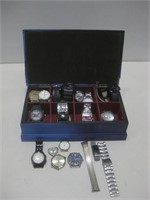Box W/Assorted Men's & Women's Watches See Info