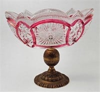 Venetian Glass Bowl on Stand
