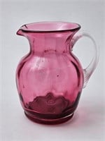 Cranberry Glass Creamer