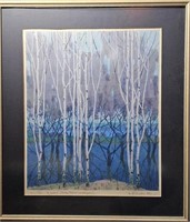 M. Tchacov "Spring Birches"  W/C