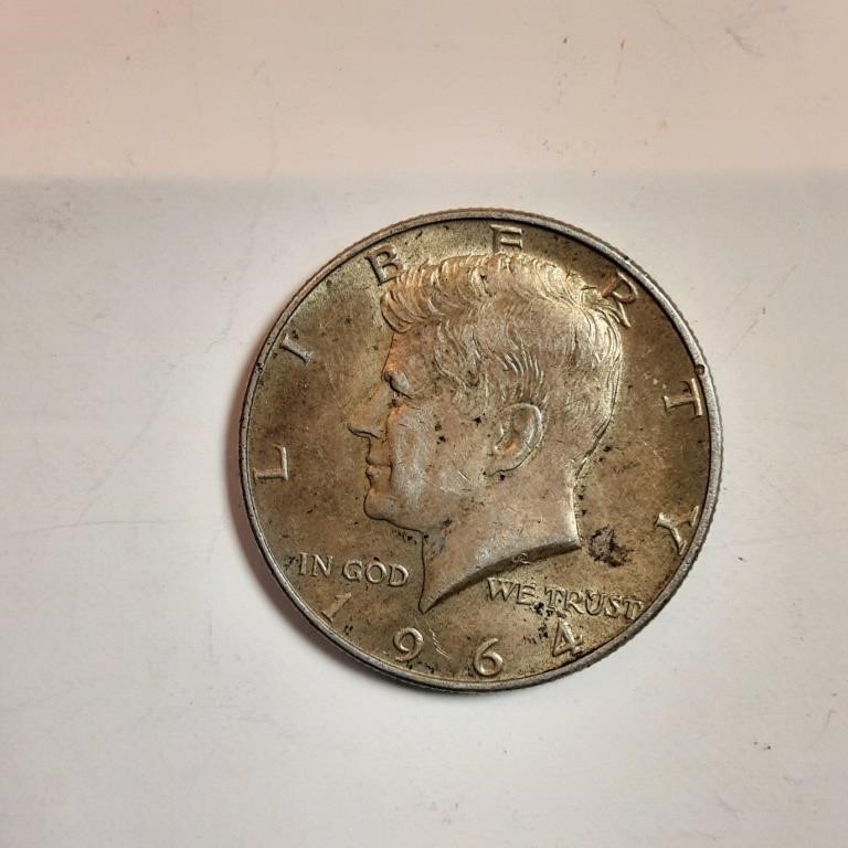 1964 US silver dollar