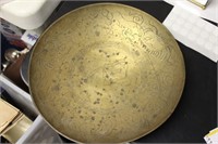 A Chinese Marked China Brass Plate/Bowl/Basin