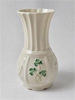 Belleek Shamrock Spill Vase