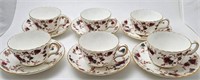 Minton "Ancestral" Teacups/Saucers