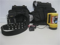 Various Tool Belts & Flashlight Untested