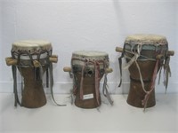 Three Gambia Drums Tallest 18"