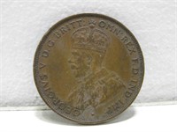 1934 Australia One Penny Coin