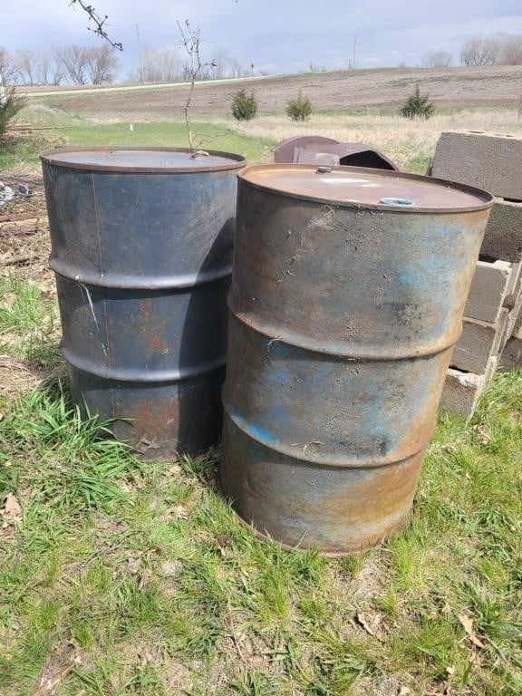 2 - 55 Gal Barrels