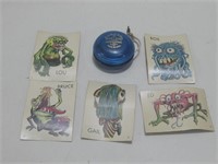 Vtg Duncan Imperial YoYo &5 Ugly Stickers