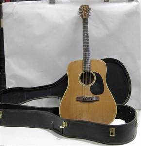 Aria Pro II Acoustic Guitar W/ Case Untested