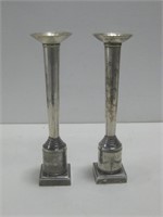 Pair Of 12" Silver Plated Towle Candlesticks