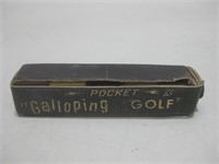 Antique Pocket Galloping Golf Game See Info