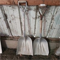 2 Aluminum Scoop Shovels