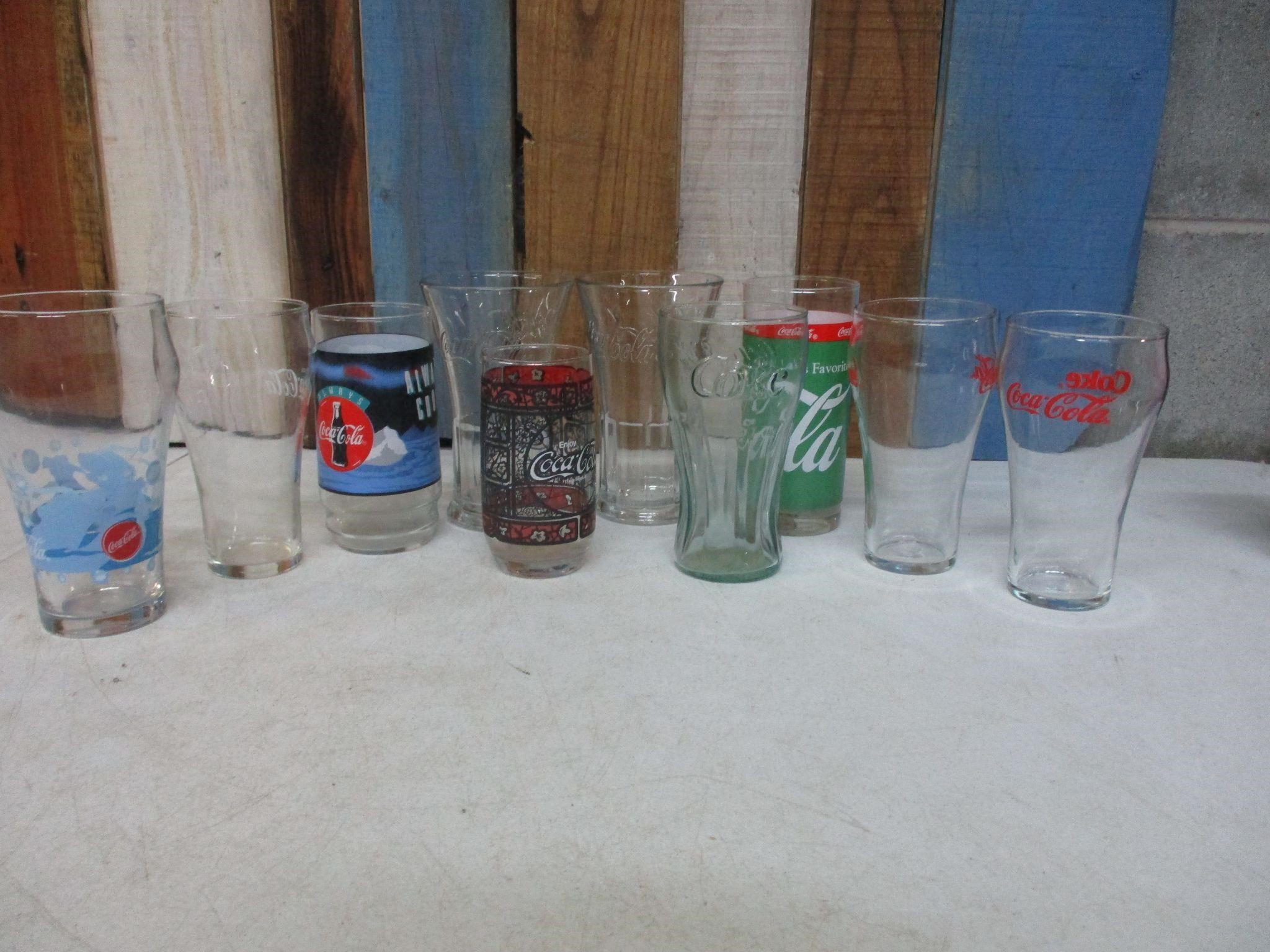 10 Misc. Coca Cola Glasses