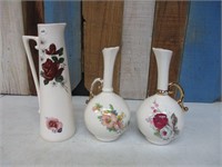 3 Vases (1 has been repaired)