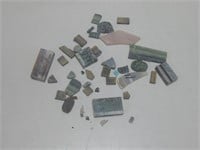 Assorted Stone Slab Pieces Largest 3"x 1.5"