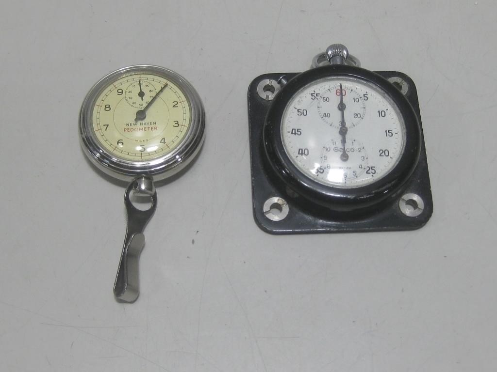 Vtg Stop Watch & Pedometer See Info
