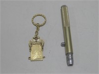 Vtg 1966 Tear Gas Pen & Key Chain