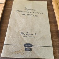 Ferguson Spring Tine Cultivator Instructions