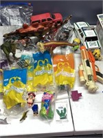 TOY BOX LOT w DINOSAURS AND MORE