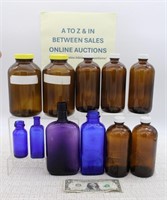 (11) ASSORTED BOTTLES AND JARS
