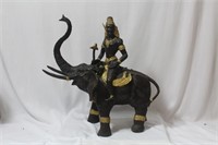 A Bronze Elephant with Rider