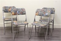 SET OF 4 SAMSONITE TEMPO FOLDING CHAIRS