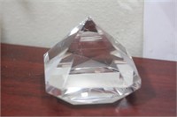 An Oleg Cassini Diamond Shape Paperweight