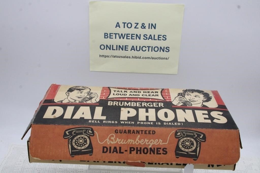1950'S OR 60'S BRUMERGER DIAL TELEPHONES