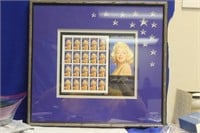 Framed Marilyn Monroe Stamp