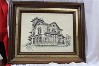 A Framed Etching