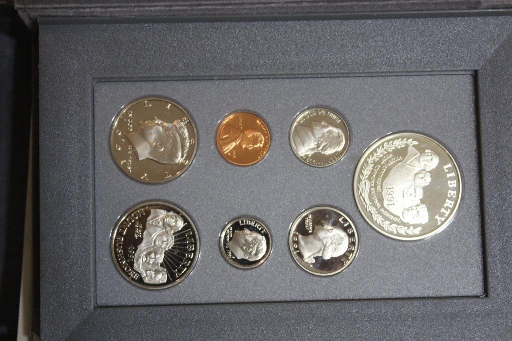1991 US Silver Prestige Coin Set