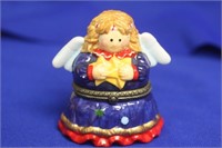 A Ceramic Angel Trinket Box