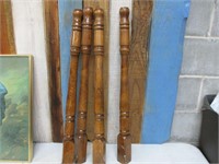 4 Solid Wood Table Legs