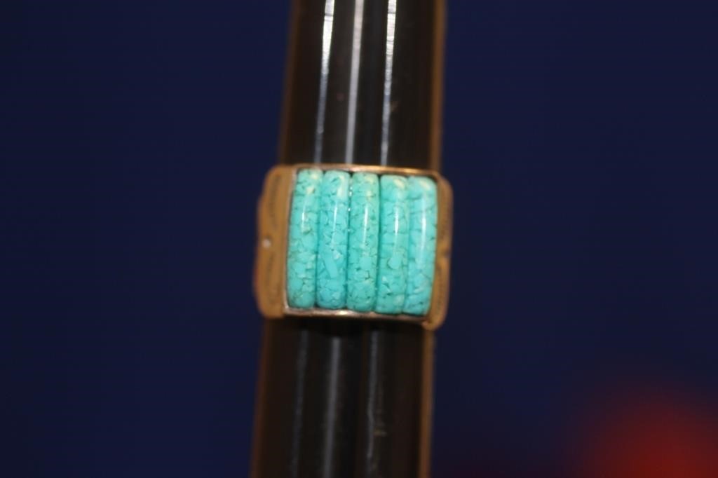 A Native American? Turquoise and Sterling Ring