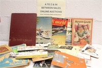 LOT OF COLLECTIBLE PAPER ITEMS & BOOKS