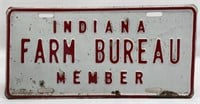 Vintage Indiana Farm Bureau Embossed Metal