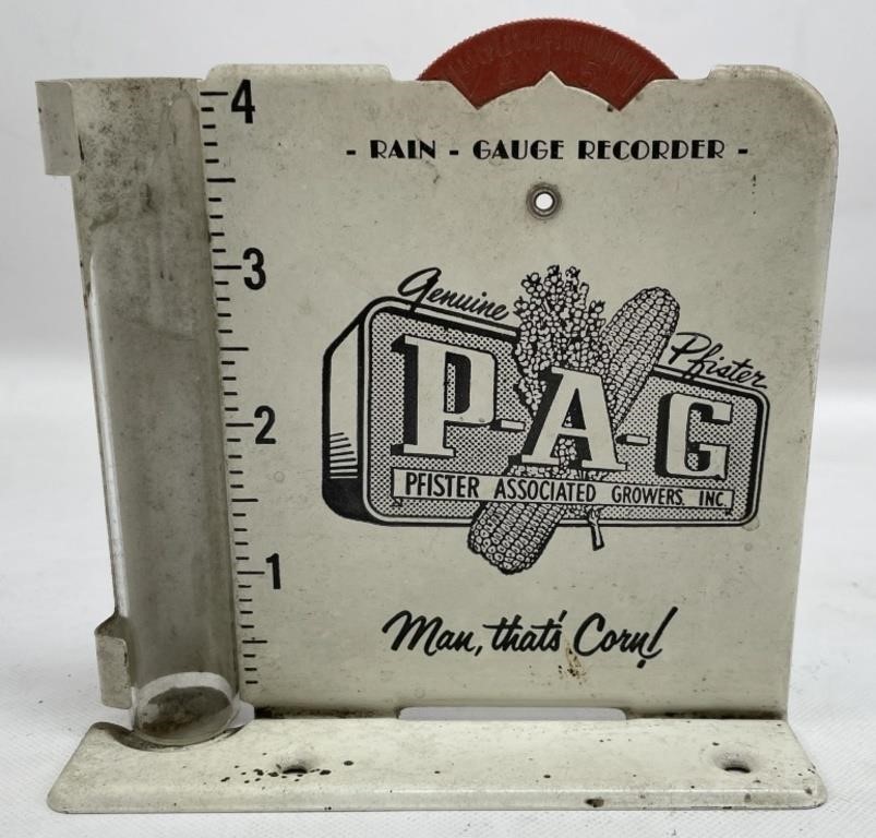 Vintage Pfister PAG Metal Rain Gauge