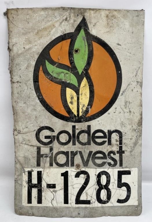 Golden Harvest Seed Metal Sign
Measures