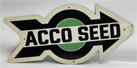 Vintage ACCO Seed Masonite Arrow Sign
Measures
