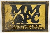 Vintage Manitowoc Milk Producers Metal