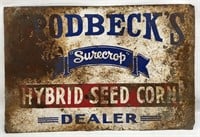 Vintage Brodbecks Hybrid Seed Corn Tin
