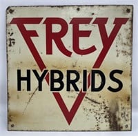 Vintage Frey Hybrids Metal Sign
Measures