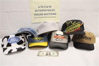 7 BASEBALL CAPS (APPEAR NEW OR BARELY WORN)
