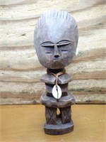 8" Tall Hand Carved Native Figure